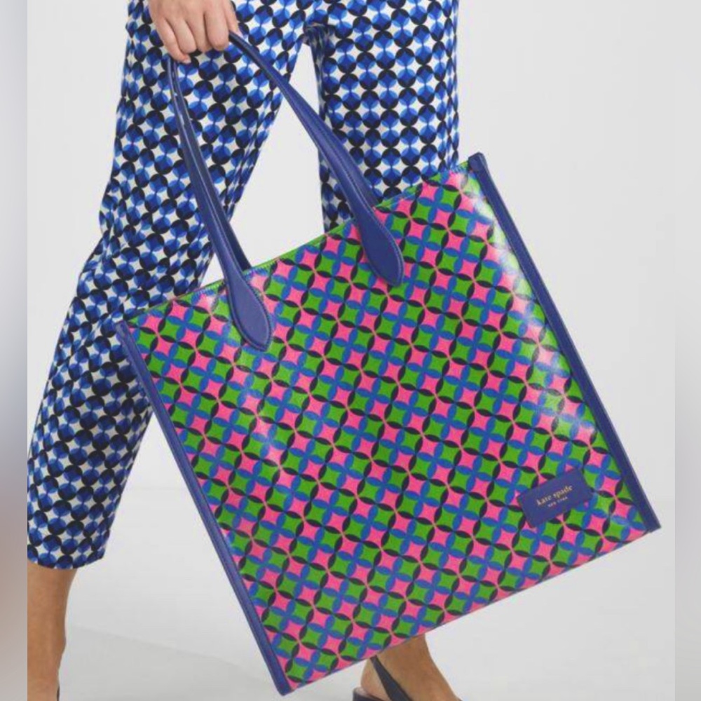 kate spade Gotham Patio Tile Canvas Large Tote